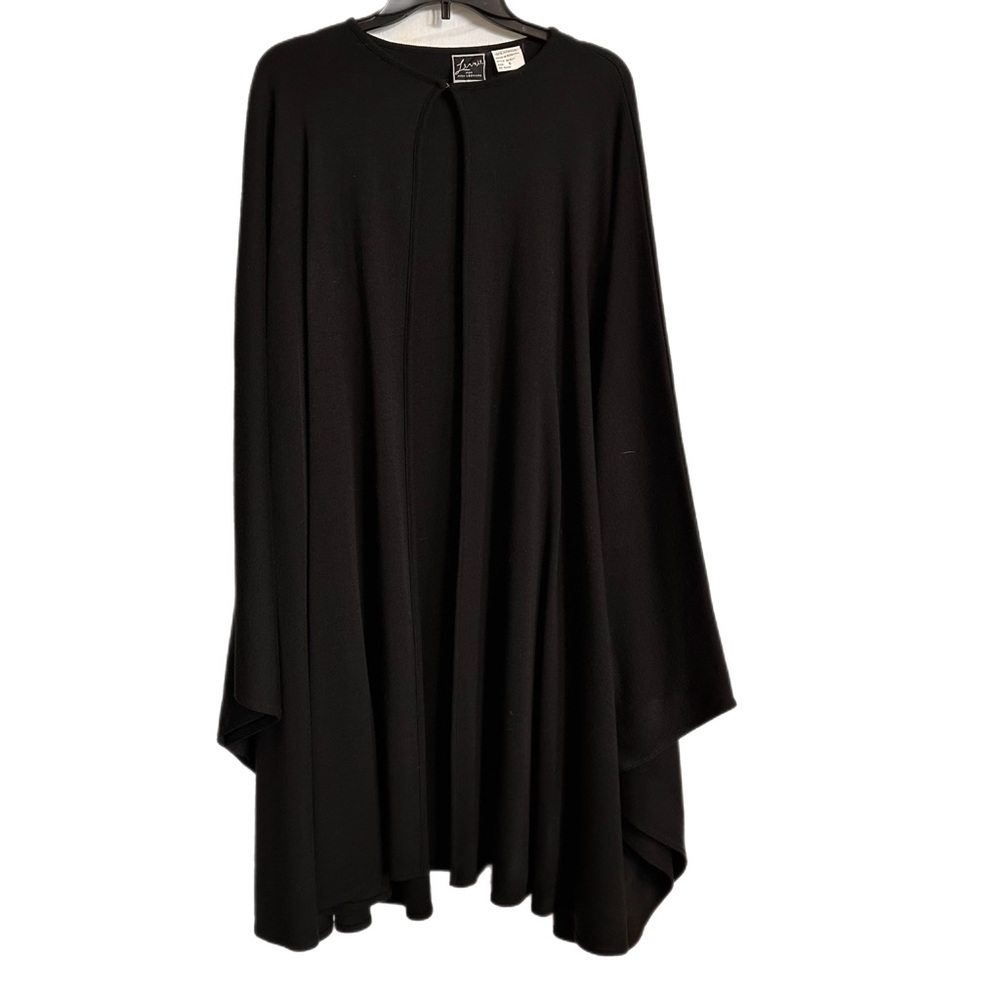 Lennie for Nina Leonard Black Poncho